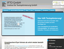Tablet Screenshot of ifto.de