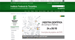 Desktop Screenshot of palmas.ifto.edu.br