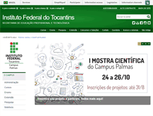 Tablet Screenshot of palmas.ifto.edu.br